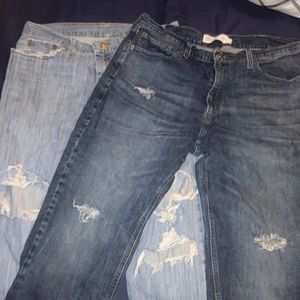 2 pairs of jeans!! RIPPED Levi’s Strauss & Co. / Urban Pipeline